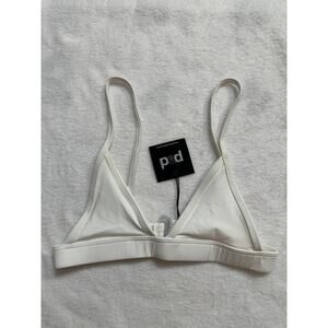 Pacific & Driftwood Drifter Bikini Top White Womans XS NWT